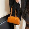 Retro Large-capacity Casual Solid Color Commuting New Fashion Texture Popular Portable Shoulder Armpit Bag
