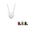 Gucci Trademark Heart Necklace Silver YBB223512001
