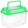 Tragbarer Mini-Fischbehälter Kunststoff Handheld-Aquarium für Goldfische Betta Kleine Wassertiere Transparent Sicher Einfaches Design