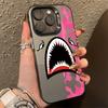 Shark Face Electroplated Phone Case For  Mi 11 Lite 5G 14 13T 13 12T 12X 12 Poco X6 X5 F5 F6 M6 Pro Shockproof Laser Cover