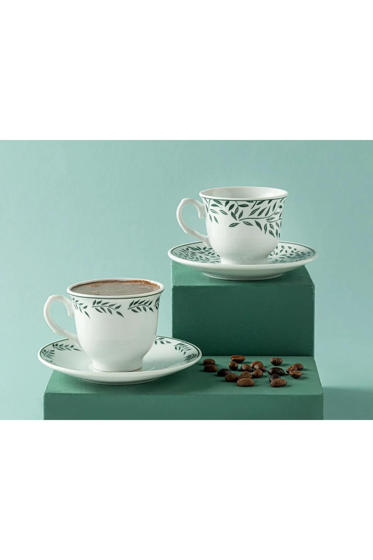 

Фарфоровый набор Blatt из 2 кофейных чашек 80 мл, зеленый