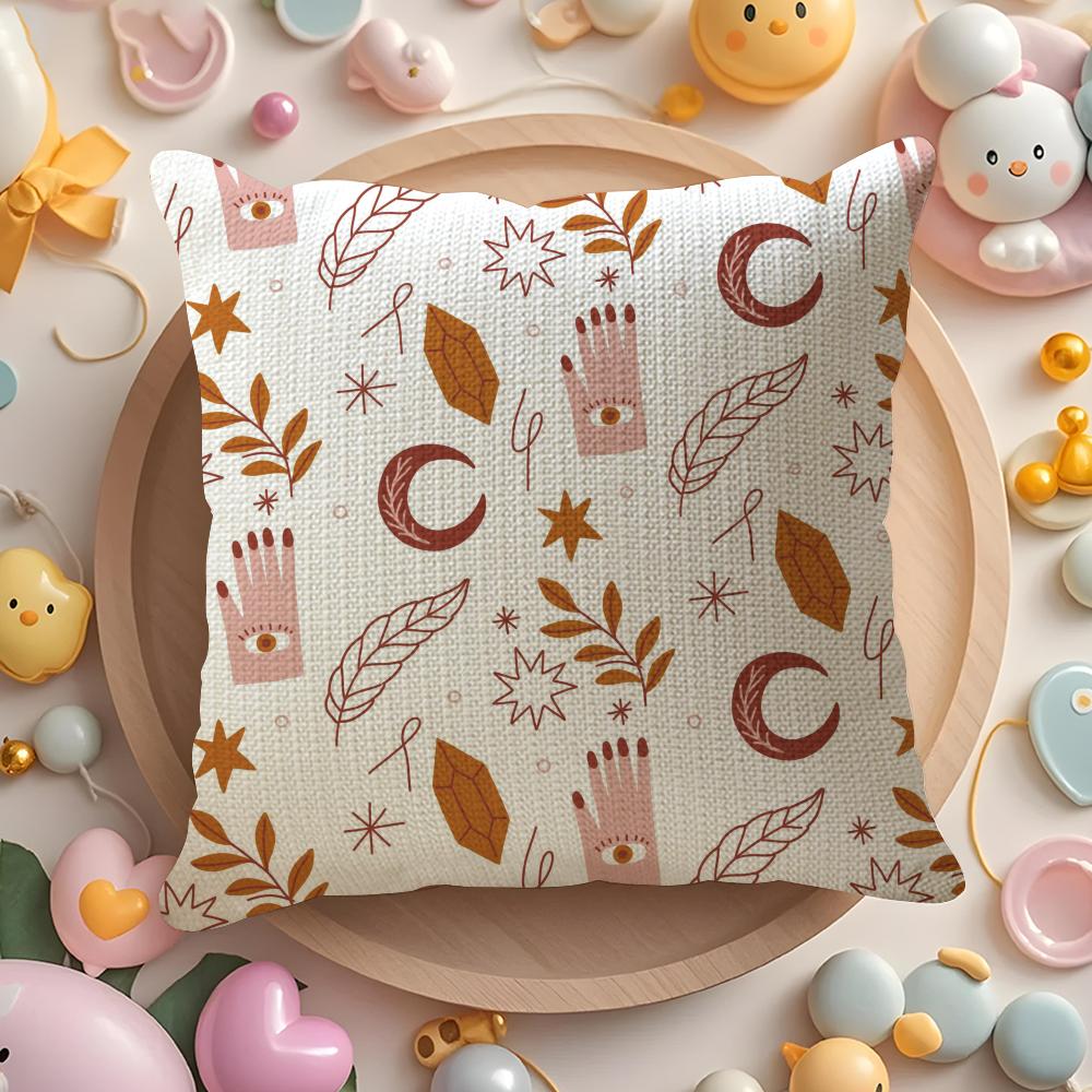 Abstract Boho Pattern Pillow Case Pattern Printed Pillowcase For Living Room Sofa Cushion Cover Bedroom Decor