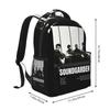 Soundgarden American Rock Band Graphic Student Backpack School Bag Hiking Travel Daypack for Boys Girls Bookbag Shoulder Bags