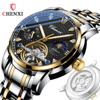 New TOP Brand Luxury Men's Watch With Box Men's Watch Hollow Flywheel Sun Moon Stars Waterproof Steel Band Automatic Men's Mechanical Watches