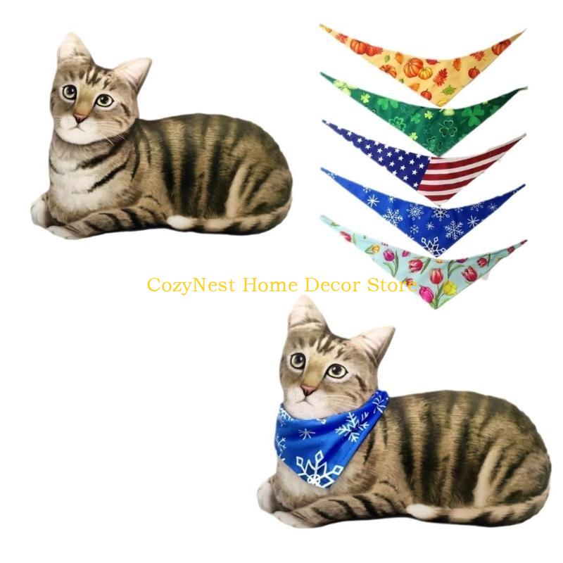 92MF Throw Pillow with Replaceable Scarf Present for Girlfriend Home Decors CN 4490₽