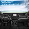 KUST Car Dashboard Cover Mat for Toyota Highlander 2020-2024 Left Hand Driving Non-slip Dashboard Mat Pad Interior for Toyota Highlander Accessories