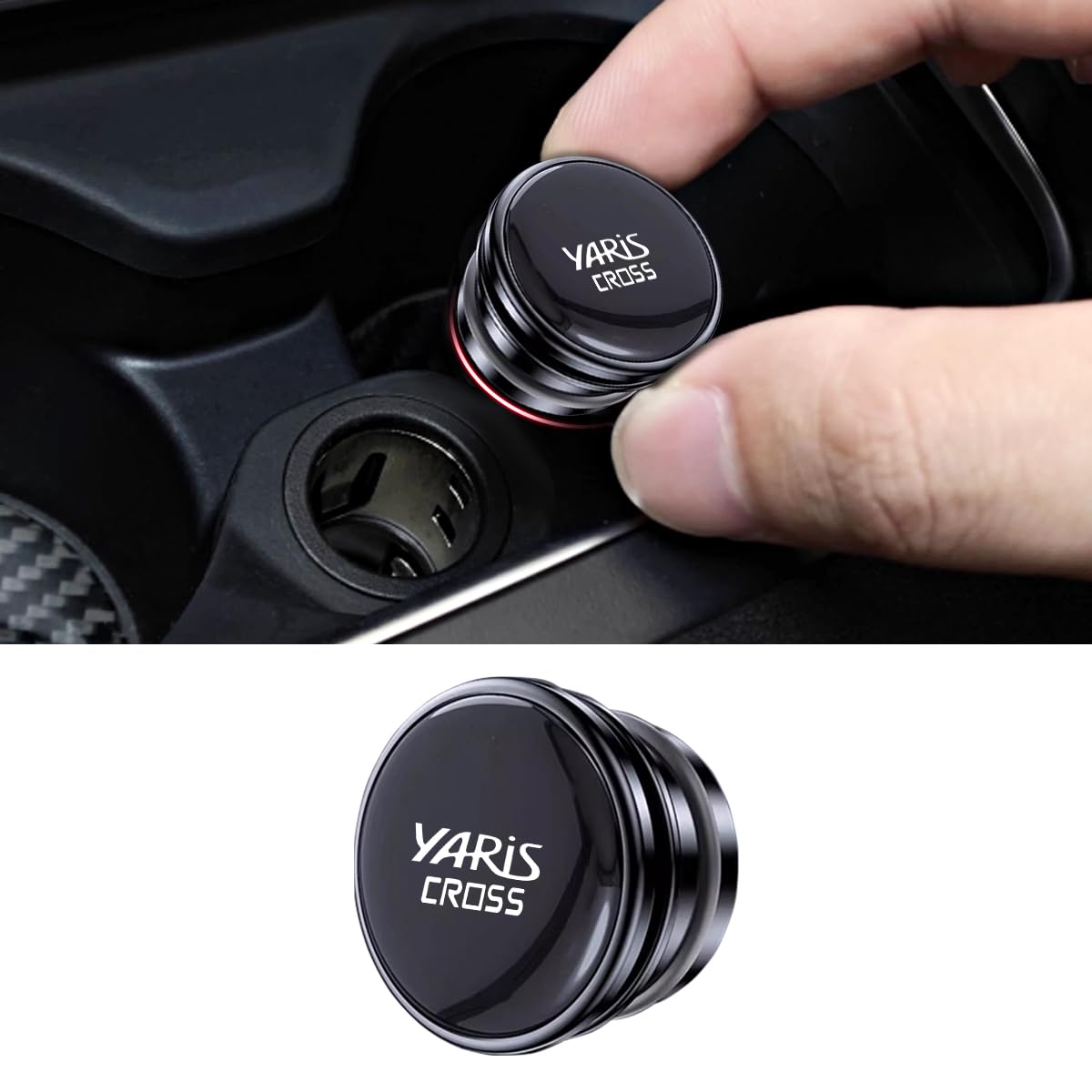 

[Эксклюзив для Yaris Cross] Крышка гнезда прикуривателя, Заглушка для автомобильного прикуривателя, Автомобильное зарядное устройство, Водонепроницаемый, For Yaris Cross чёрный