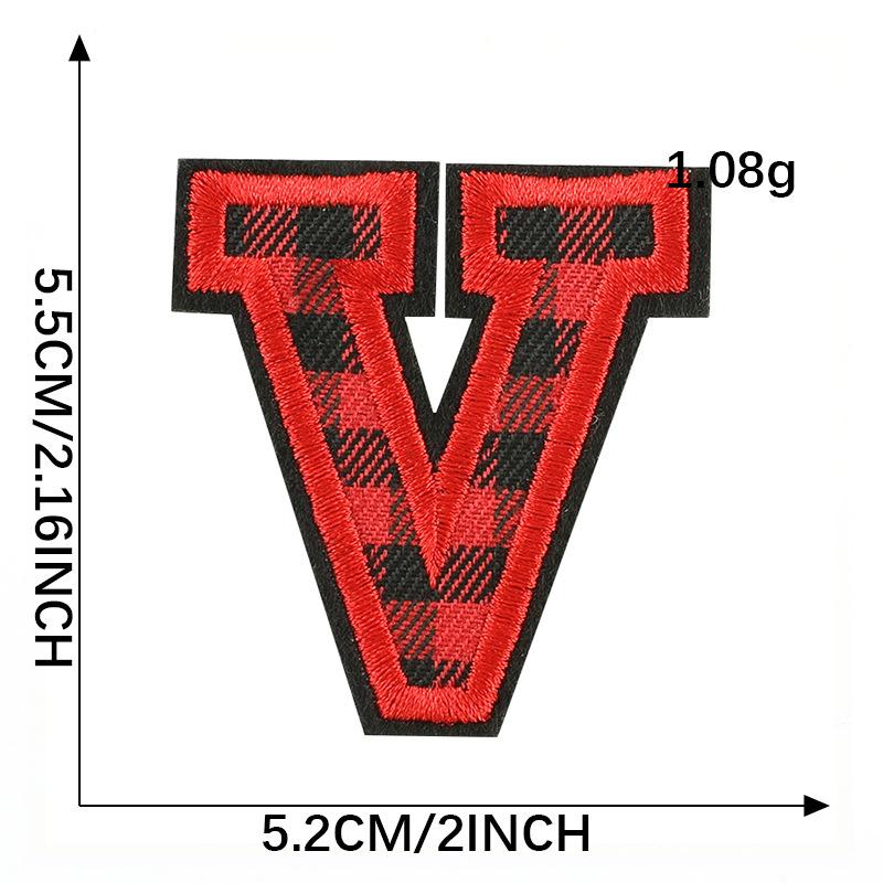 Computer Embroidery Label Cloth Embroidery English Alphabet Embroidery Badge Sticker Clothing Accessories Hat Accessories Patch Cloth Sticker