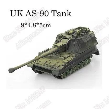 1/72 4D Plastic Assemble Tank Kits World War II Model Puzzle Assembling Military Sand Table Toys For Children