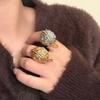 Punk Exaggerated Ring Geometric Chunky Ring Creative Eagle Shape Ring  Gift