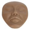 5D Makeup Practice Mannequin Solid Silicone Elastic Soft Microblading Supplies Face Eyes Makeup Mannequin Dark Brown