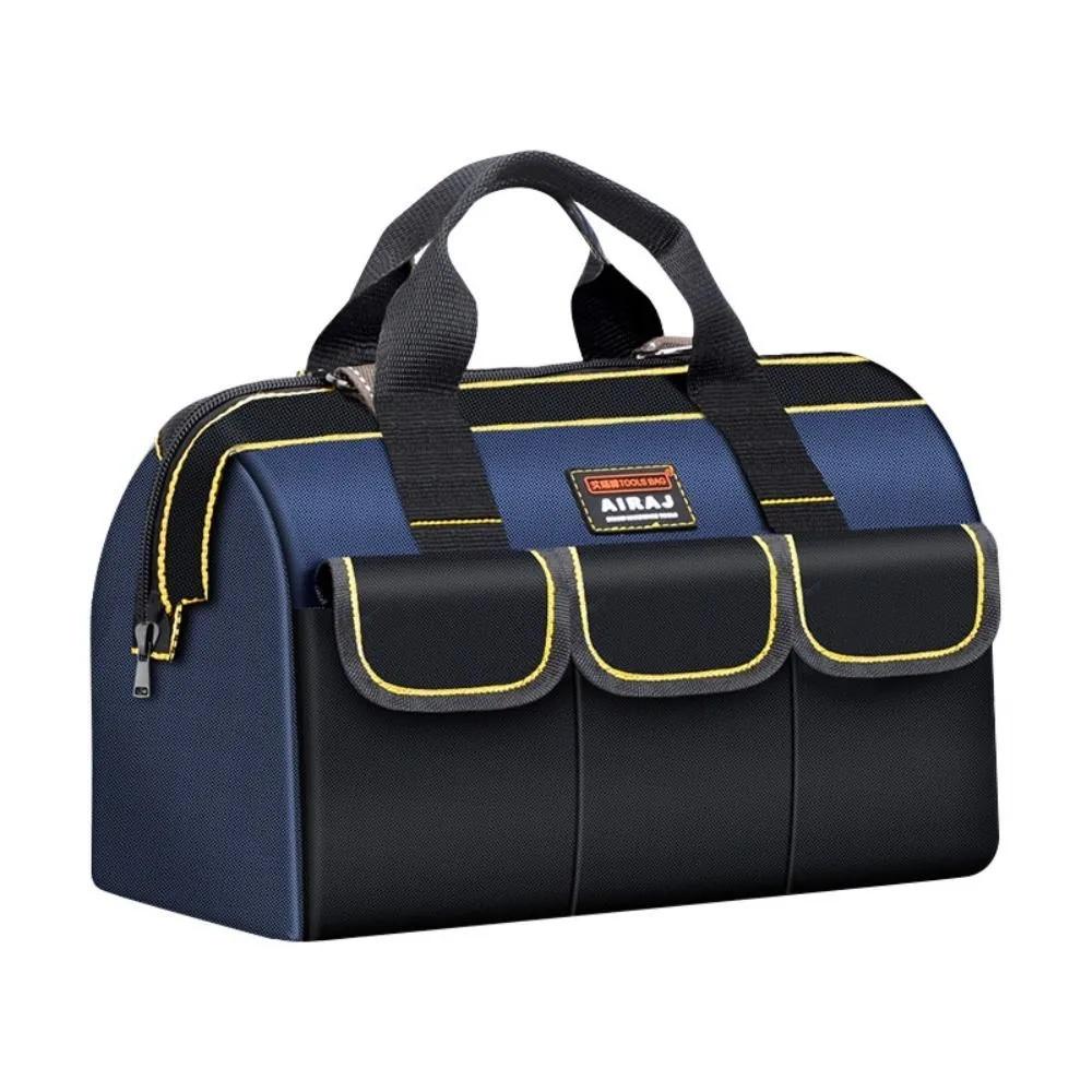 

1 шт. Сумка для инструментов электрика со светоотражающей полосой, ткань Оксфорд, износостойкая, многокарманная, водонепроницаемая, для хранения 13-Inch