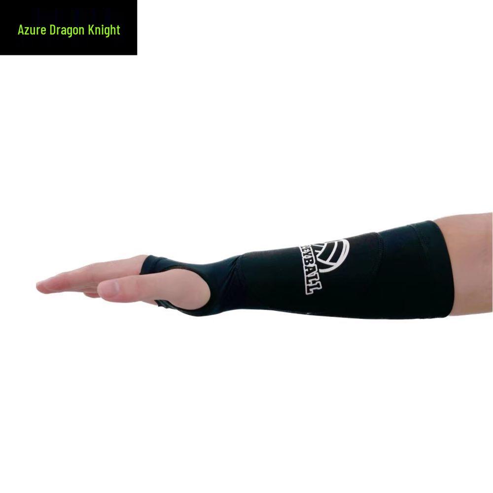 Unisex Summer Volleyball & Basketball Arm Sleeves with Breathable Anti-Collision Padding and Finger Sleeve Extension