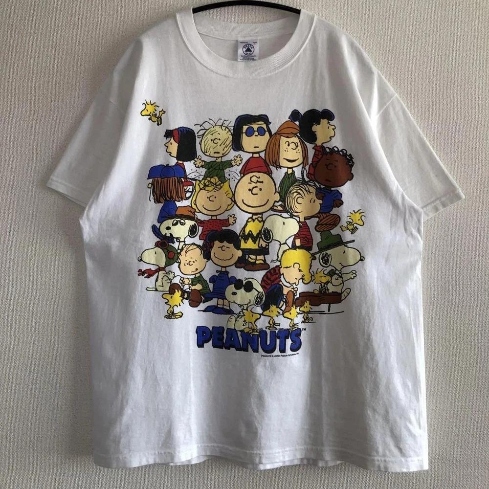 Vintage 90s Peanuts Peanut Snoopy Soaked Print Tshirt S