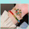 Fashion Flower Jewelry Bracelet With Gold Plating For Womens Gift Occasion