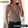 Blusas y Camisas Casuales de Moda para Mujer sin Mangas con Cuello en V