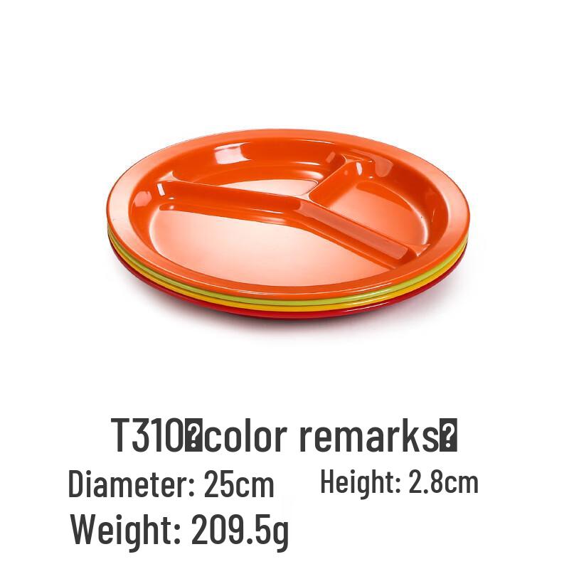 

Shengjia Melamine Divided Canteen Dinner Plates