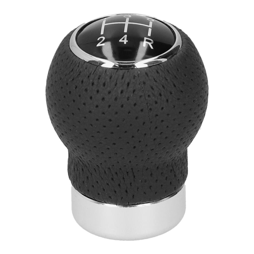 5 Speed Gear Shift Knob Genuine Leather Shifter Stick with Adapter Screw Hex Wrench Universal