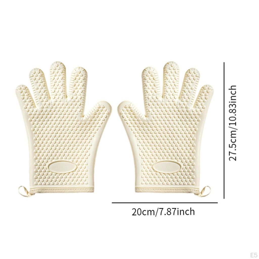 Heat-Resistant Oven Mitts Set for Cooking And Baking