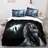 Horror Theme Duvet Cover Set Gothic Spooky Bedding Set for Teens Adult Men Terror Halloween Quilt Cover King/Queen/Full Size