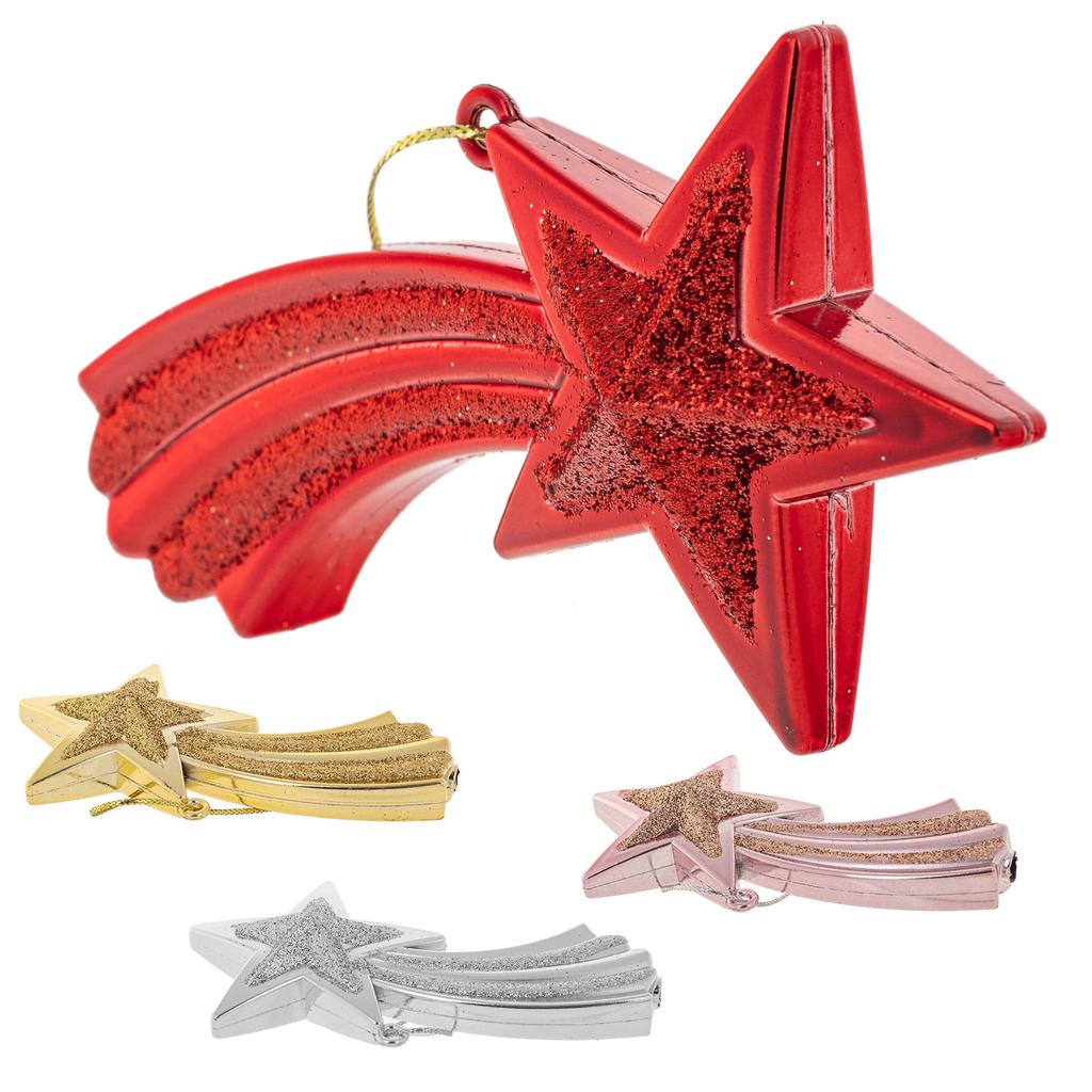 Christmas Baubles Bauble For Christmas Tree Christmas Decorations Pendants Stars 4pcs