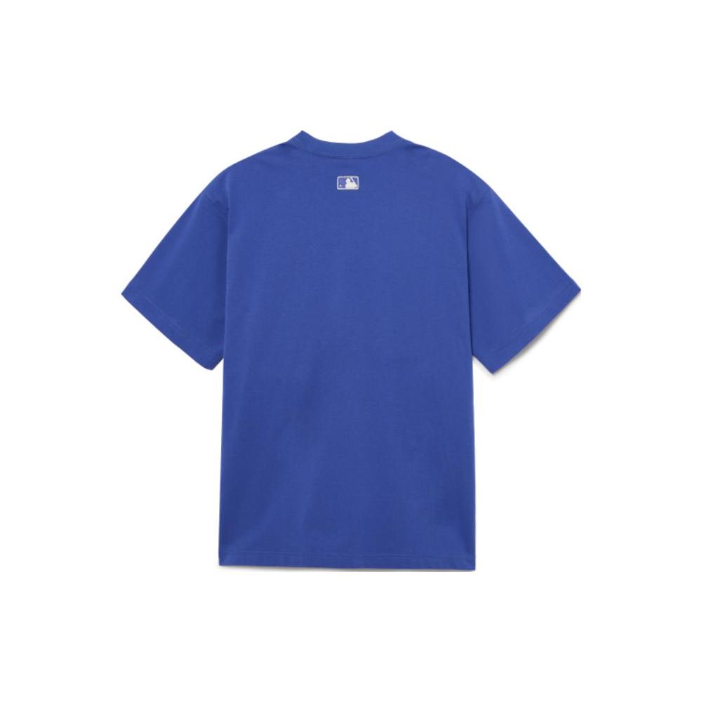 MLB Vintage LA Dodgers Logo Print Casual Short Sleeve T-Shirt Unisex t-shirts White 3ATSBO233-07WHS
