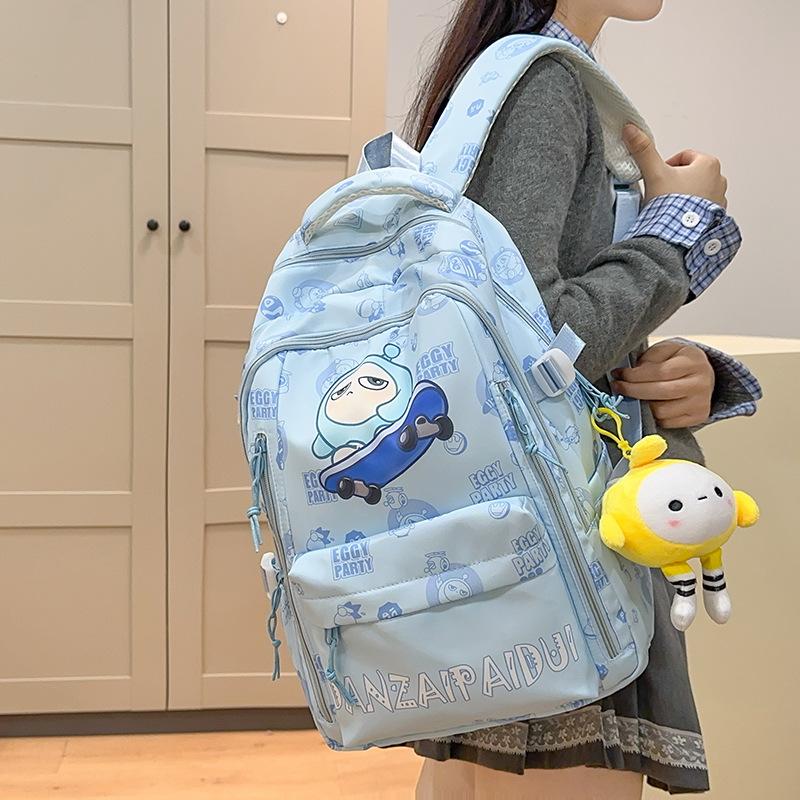 Schoolbag Printed Backpack Female Casual Backpack Campus High School Student Cute Cartoon Large Capacity