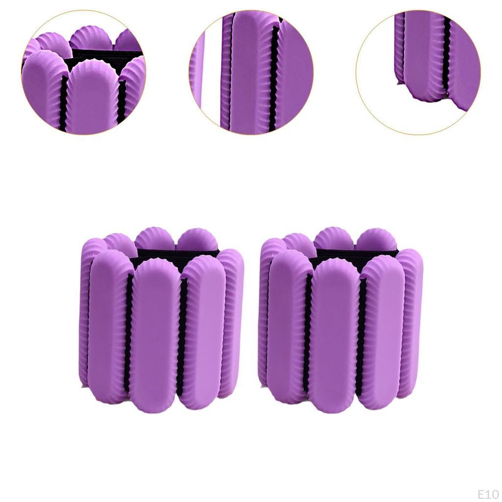 2 Pieces Wrist Weights Wearable Ankle for Workout Gymnastics Walking Blue