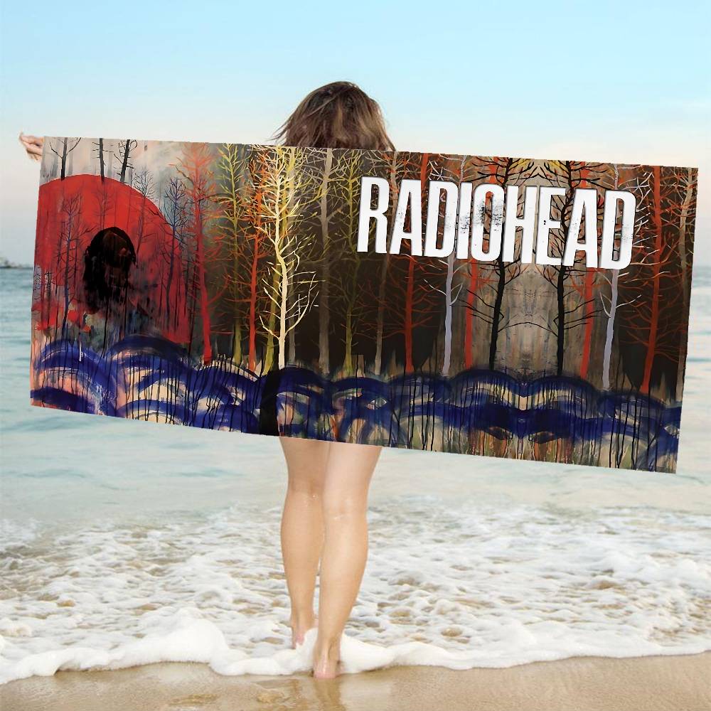 Rock Band R-Radiohead Musik Mikrofaser Decke Schnelltrocknende Strandtücher Übergröße Druck Super Saugfähige Pool Handtuch Decke