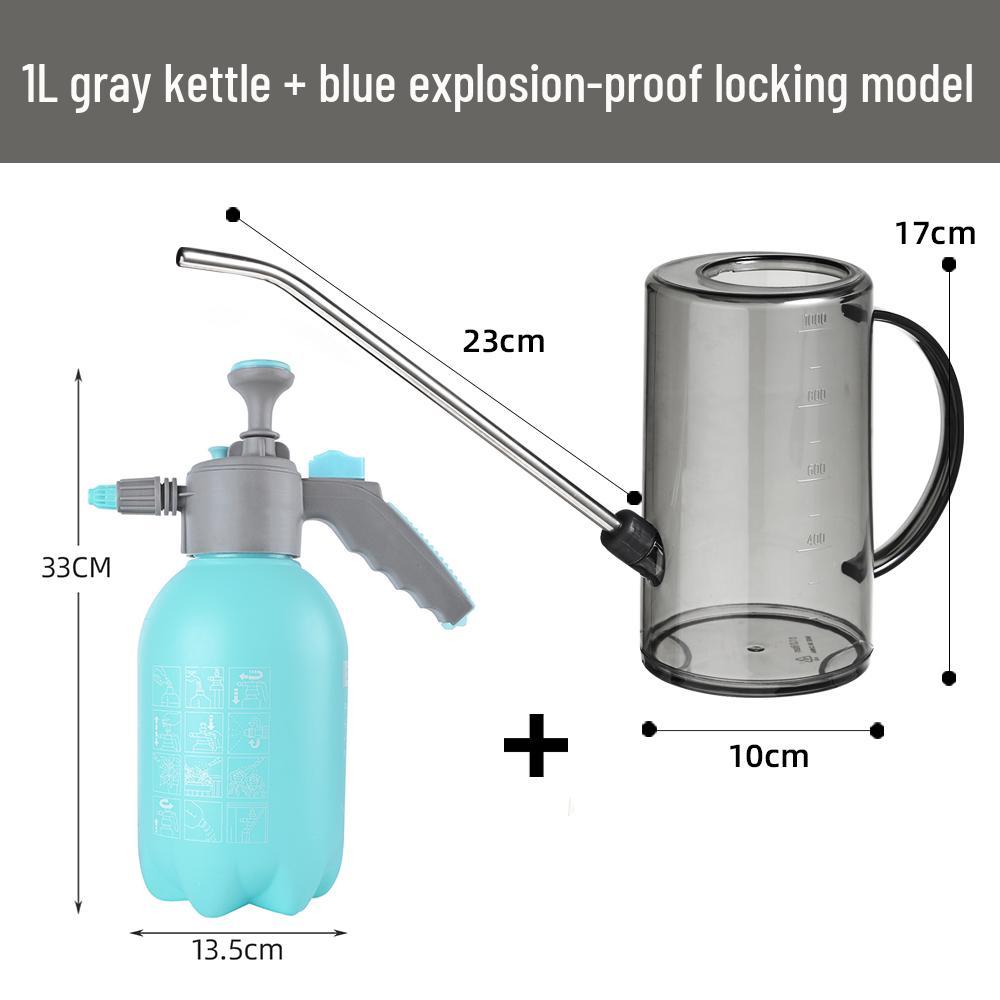 Arrosoir Transparent Grande Capacité en Acier Inoxydable avec Bec Long pour le Jardinage.