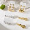New Ocean Resort Style Starfish, Shell, and Conch Earring Set for Women - Exquisite and Elegant Best-Selling Jewelry
