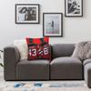 Hughes Brothers Square Pillowcase Polyester Linen Velvet Printed Zip Decor Throw Pillow Case Room Cushion Cover