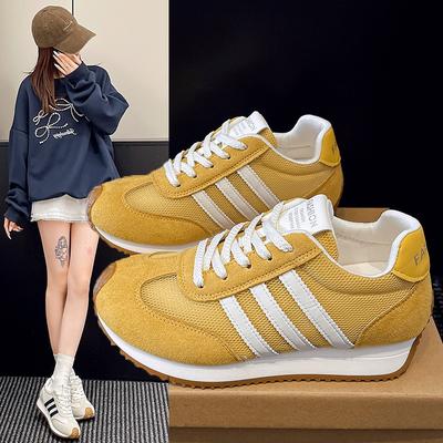Damen-Frühling und Sommer neue vielseitige Retro-Dünne Sport- und Freizeitschuhe mit dicker Sohle und atmungsaktivem Mesh