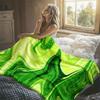 Grüner Marmorwirbel Flanelldecke Warm Weich Halloween Weihnachten Dekorativ Sofa Warm Gemütlich Ganzjahresgeschenk