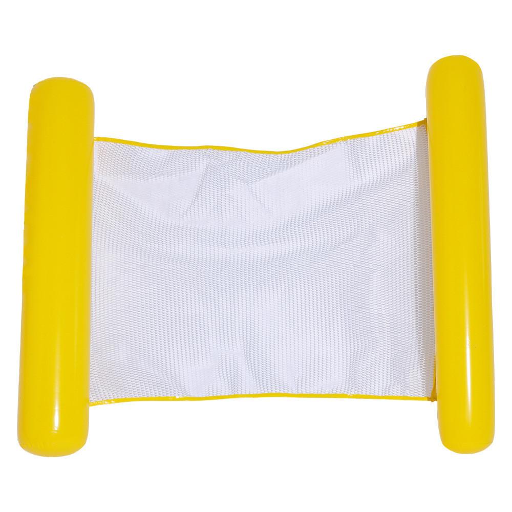 Eco-friendly Pvc Material Inflatable Hammock With Net Foldable Double Backrest Floating Raft