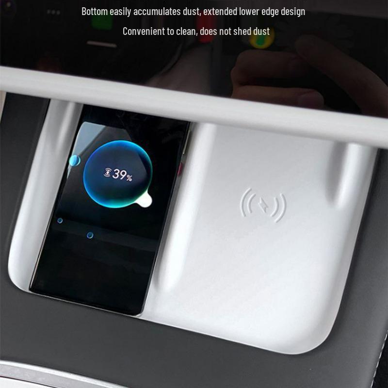 Tesla Model Y/3 Wireless Charging Anti-Slip Silicone Mat for Center Console Decoration