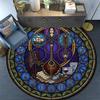 Celtic Musical Harmony Round Area Rug Under Office Chairs Bedroom Living Room Home Decor