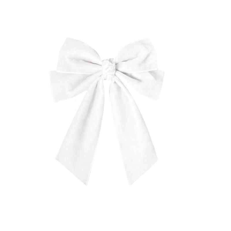 Velvet Ribbon Women s Black Bow Hair Clip - Autumn Sweet Princess Hair Accessory