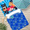 S-Sicherheitssheriff Labrador Handtuch Polyester Strandhandtuch Schnelltrocknend Sandfrei Badetuch für Sommer Pool Reise Urlaub
