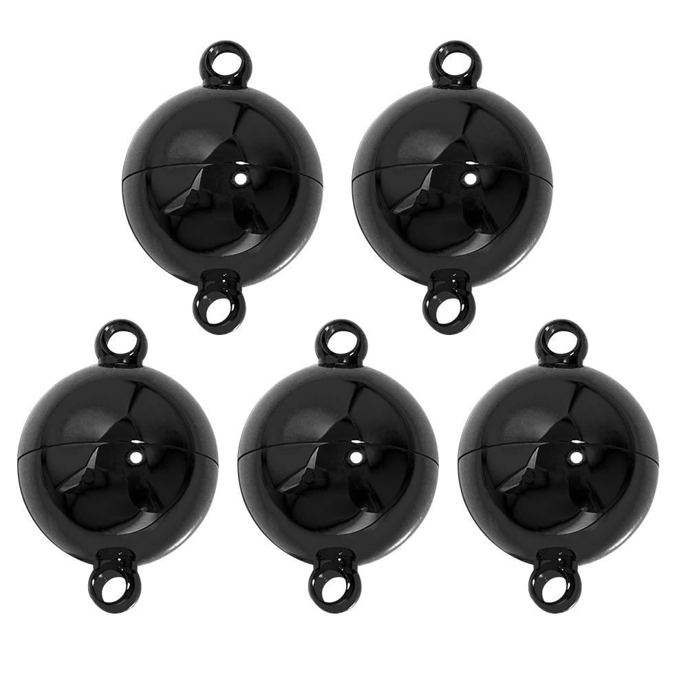 2 Pièces Fermoirs Magnétiques Rondes en Acier Inoxydable Connecteurs Magnétiques Fermoirs Charms Aimantés Embouts Pour Fabrication de Bijoux DIY Accessoires