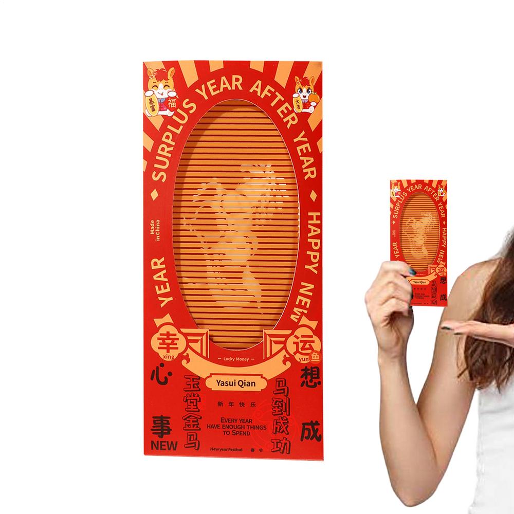 New Year Red Envelopes 2026 Horse Pull Out Festive Party Supplies New Year Cash Envelopes For Business Culture Enthusiasts