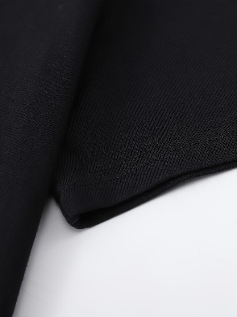 Skull Print  T-Shirt for Men - Lightweight, Casual Crew Neck Tee with Short Sleeves, Funny Print, Suitable for Casual Wear