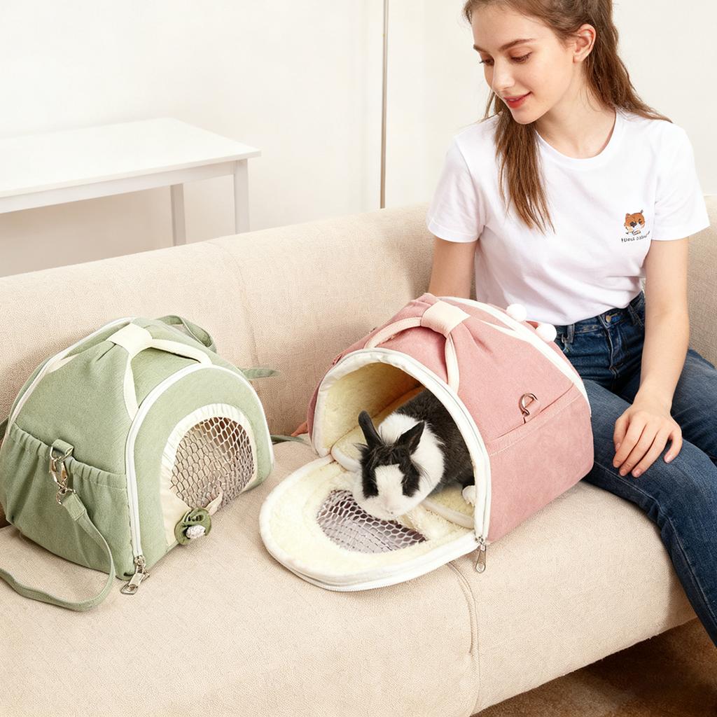 Outdoor -Loss Backpack Pet Supplies, Crossbody Visible Pet Carrier For Small Pet, Breathable And Warm Portable Carrier