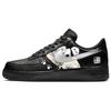Air Force 1 Slip Resistant Abrasion Resistant Low Top Skateboard Shoes Unisex Black Gray CW2288-001(Team181-)