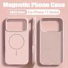 Silicone Liquido Per Custodia Magsafe Per iPhone 17 Pro Max 17Pro Air Originale Magnetica Ricarica Wireless Protettiva Morbida
