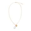 WO,MAN Pygmalion Pearl Necklace GOLD
