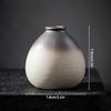 Japanese Ceramic Vase Handmade Retro Flower Vases Simple Mini Bud Vase Wedding Flower Arrangement Living Room Home Decoration