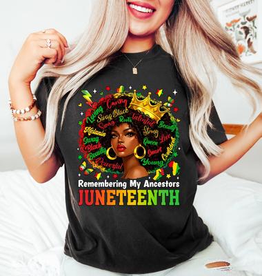 Juneteenth Shirt, Remembering My Ancestors Juneteenth Tshirt, Black History Apparel, African American Outfit, Black Month Support Sweatshirt