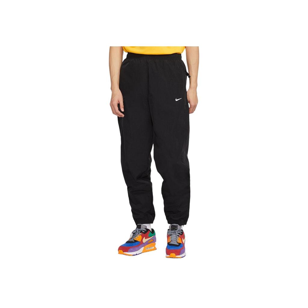 Nike Solid Color Mid Rise Loose Fit Casual Pants Men bottoms Black DB9392-010