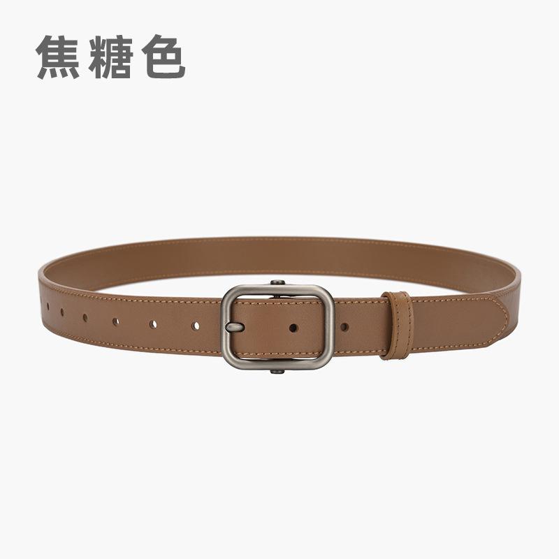 

Женский ремень с простой квадратной пряжкой, декоративный пояс для студентов, пояс 105cm